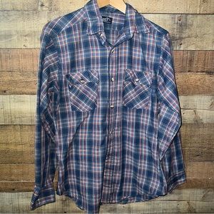 Levi’s Vintage Plaid Long Sleeve Shirt Mens Medium